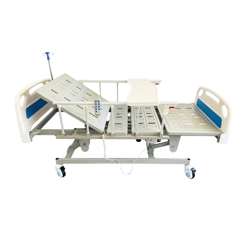 Cama Hospitalaria Electrica 3 Funciones + Atríl porta Suero + Mesa SKU: KPC-BD02